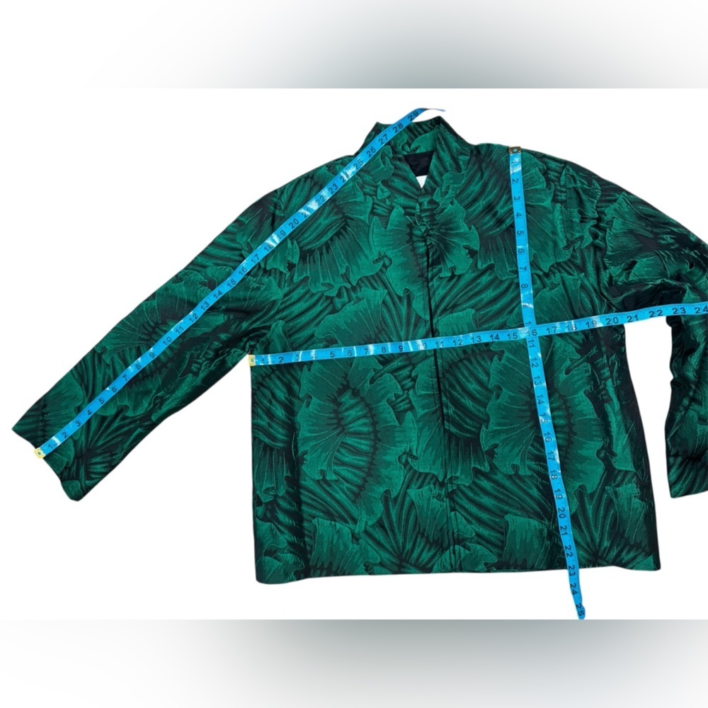 Caroline rose Elegant Green embroidered Women's Jacket K-31 - Picture 14 of 14